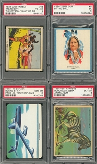 1910s-1950s "F", "N" and "V" Non-Sports PSA-Graded Collection (8 Different)